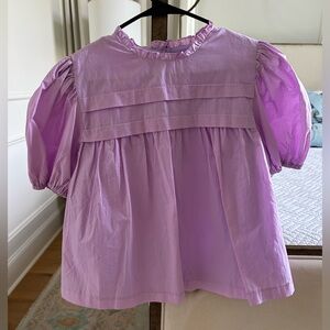 Lavender Puff Sleeve Women's Top